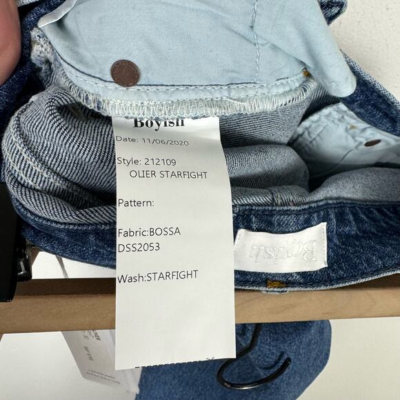 Boyish by HER NWT The Oliver Starlight High Rise Rigid Denim Bootcut Jeans - Picture 8 of 9